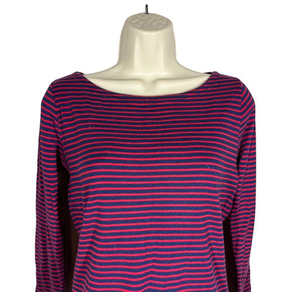 Vineyard Vines Stripe Knit Top Pullover Scoop Neck Long Sleeve - M - Picture 1 of 10